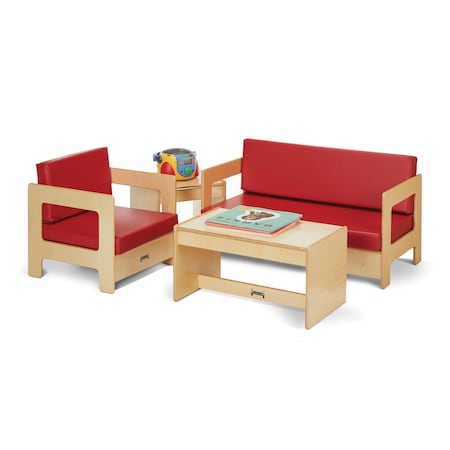 Jonti-Craft Living Room 4 Piece Set, Red 0380JC
